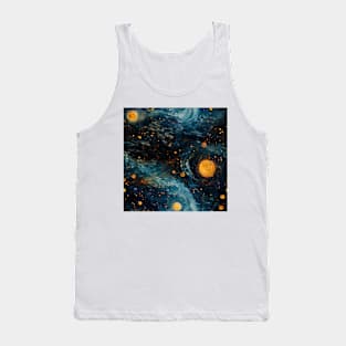 Van Gogh Starry Night Outer Space Pattern 14 Tank Top